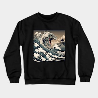 sea monster in japan Crewneck Sweatshirt